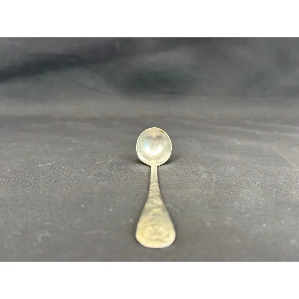 Tiny Salt Mustard Demitasse Spoon Ladle Vintage Stamped 